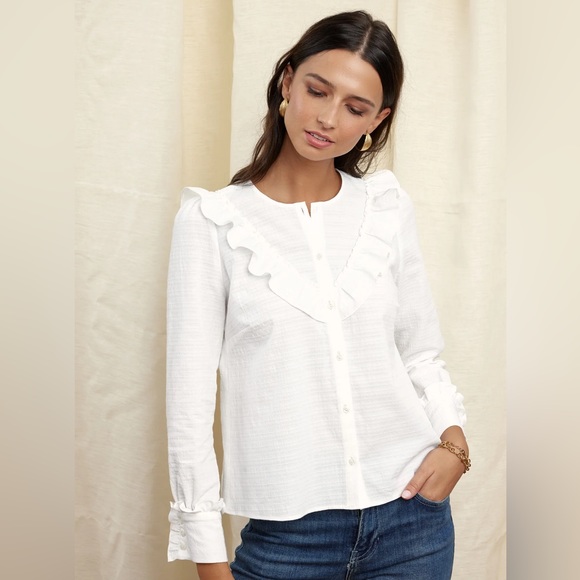 NWOT Apoluze Paris white blouse size 2 (EU 36) - Picture 2 of 9